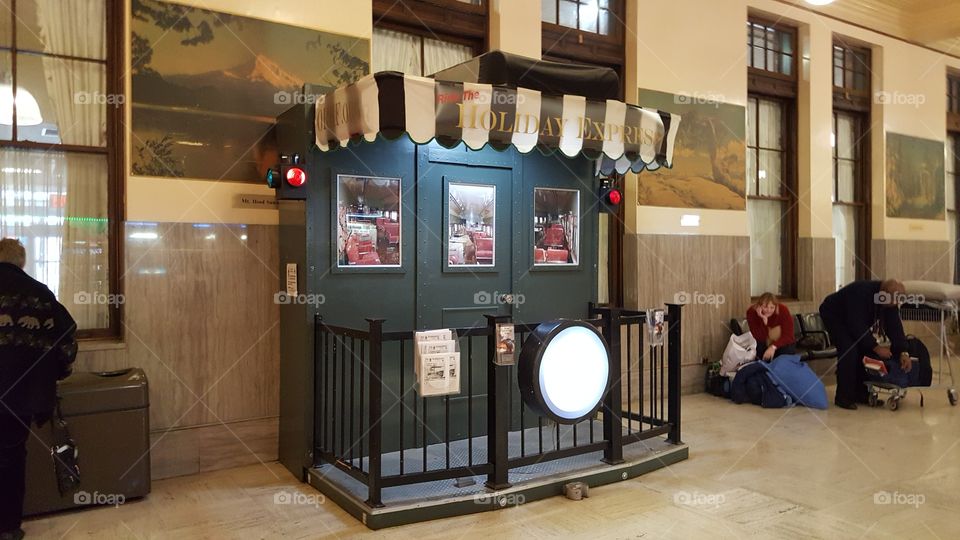 photographs inside old train