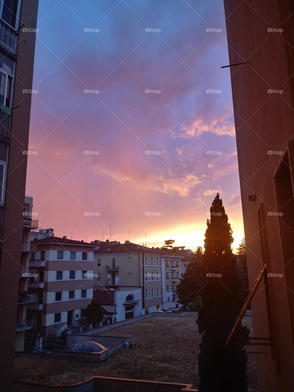 sky landscape sunset tuscany cielo toscano tramonto