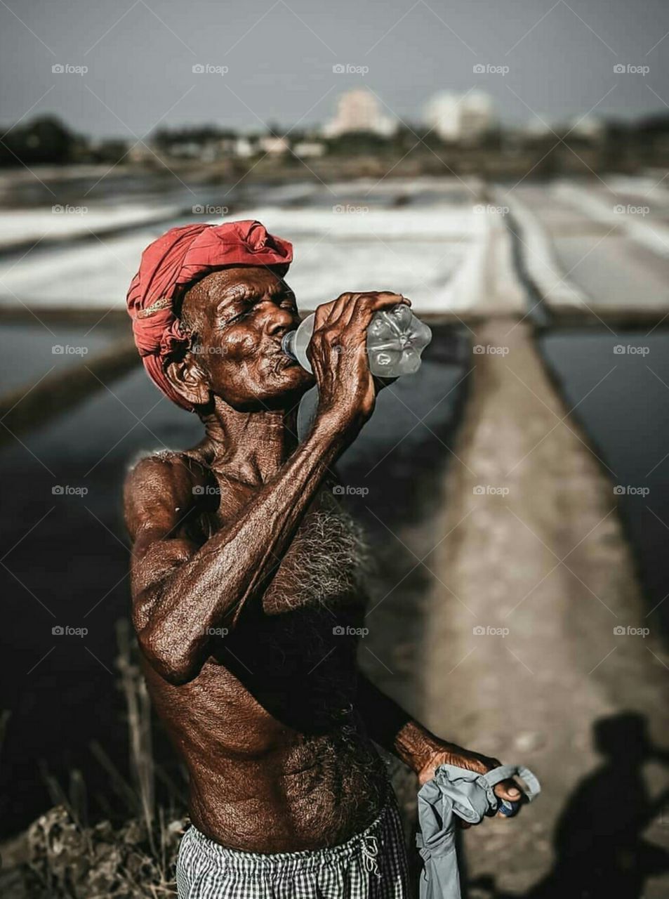 old farmer in India