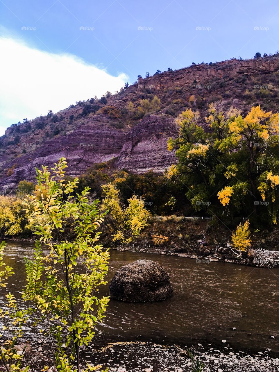 Purple cliffs