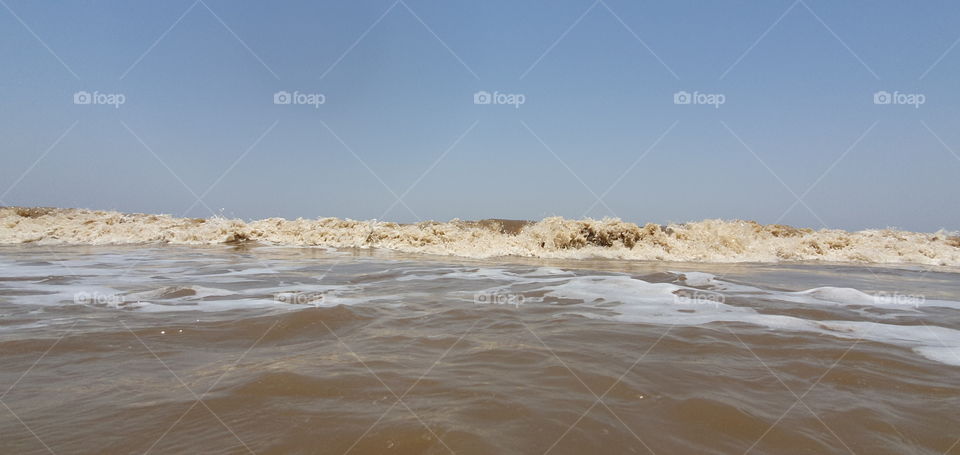 jampore beach, daman, gujarat, india