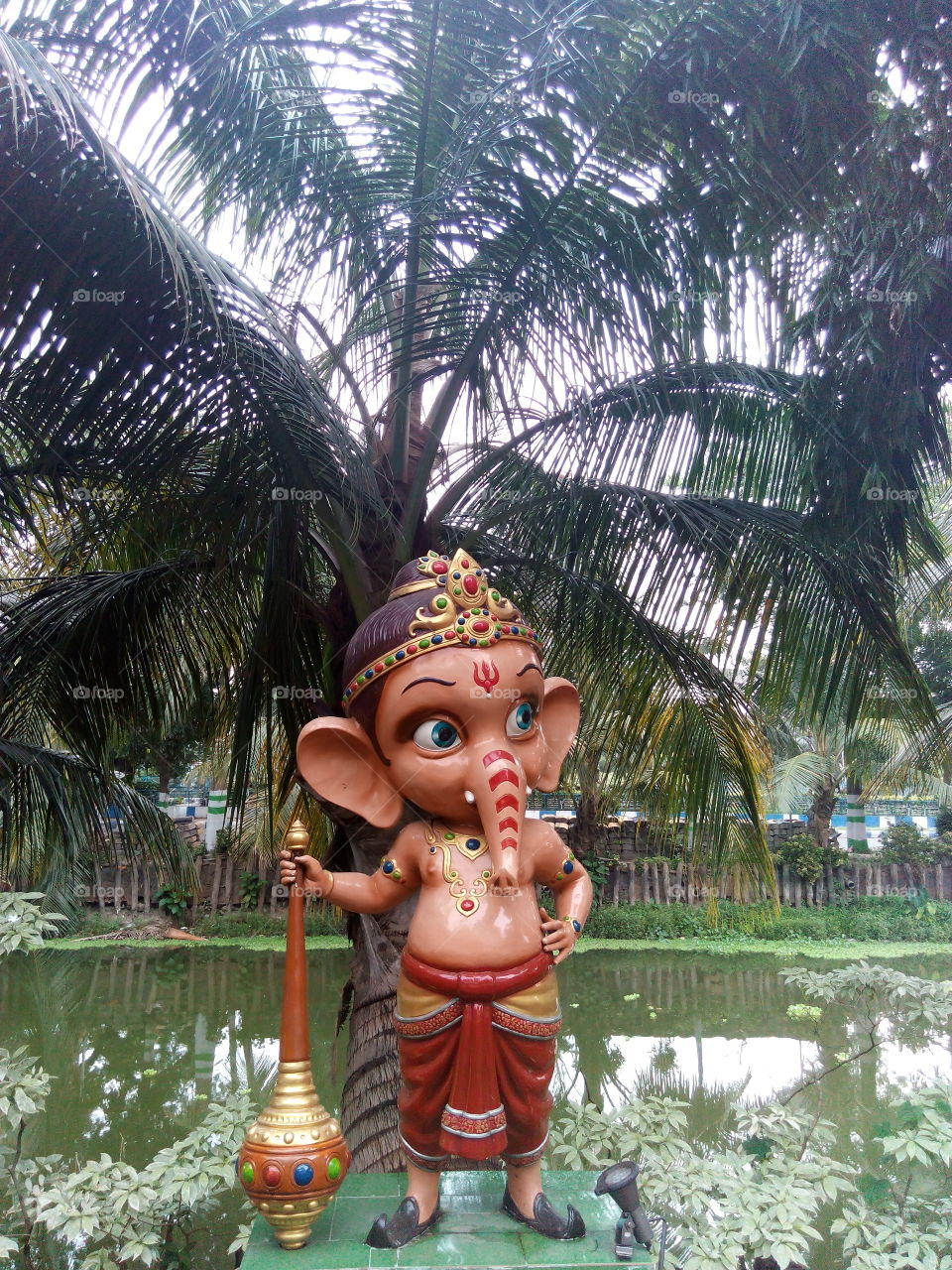 Statue of lord Ganesha childhood