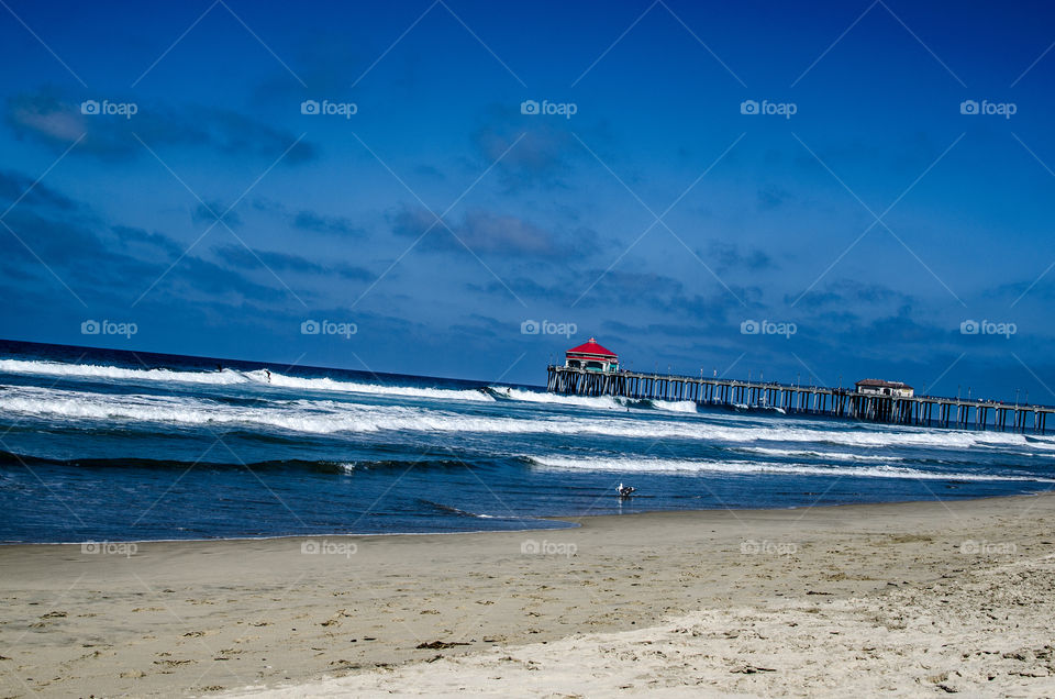 Pier California surf