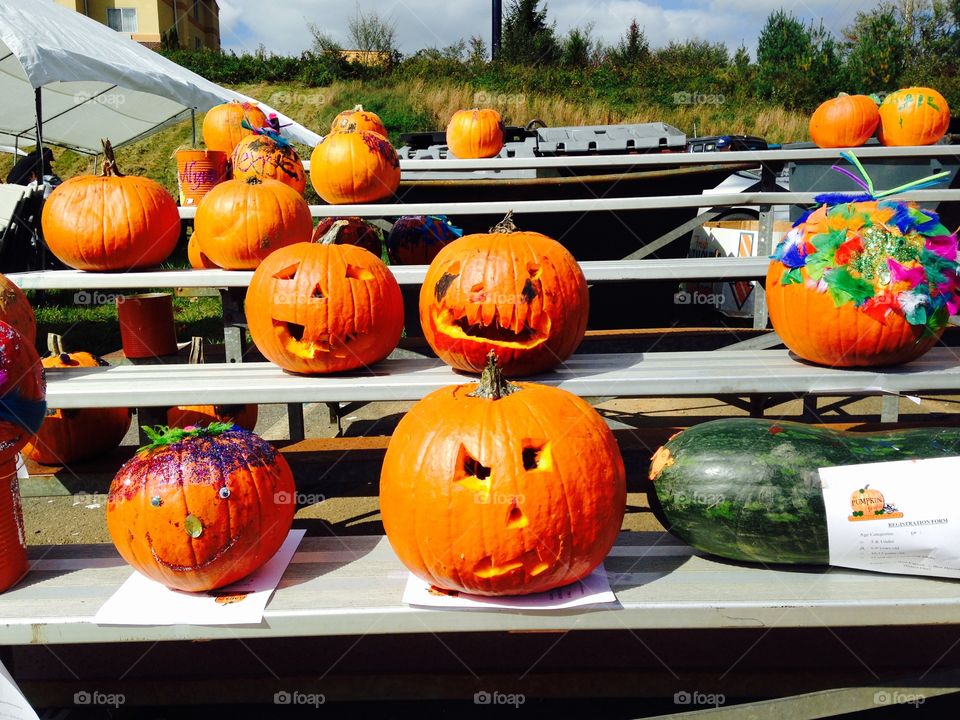 Pumpkin carving contest