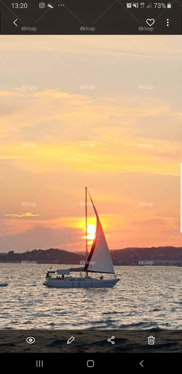 the boat in front of toroyal