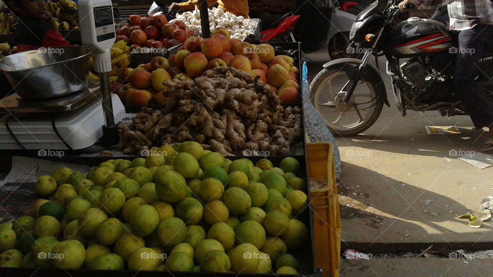 Vegetable Market in Rajasthan India.