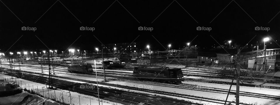 Black and White train