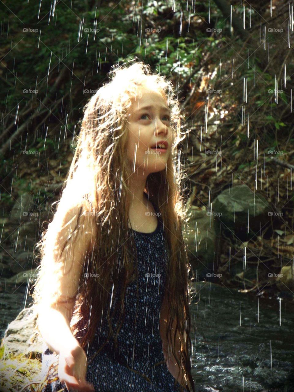 In the River. cooling off 