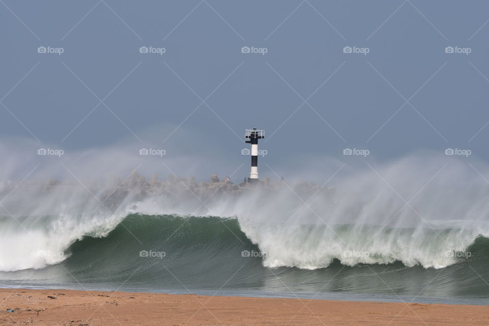 The Storm Reaches Sea Shore