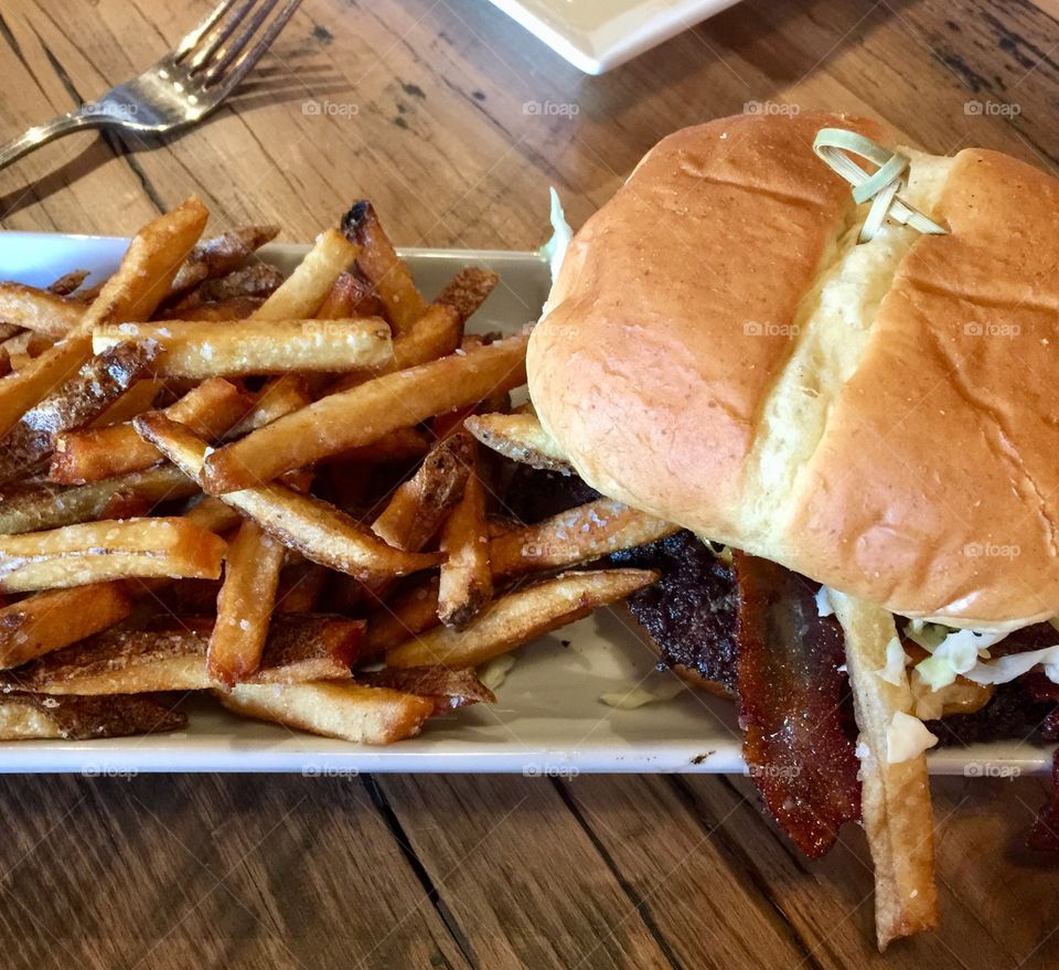 Burger and Fries