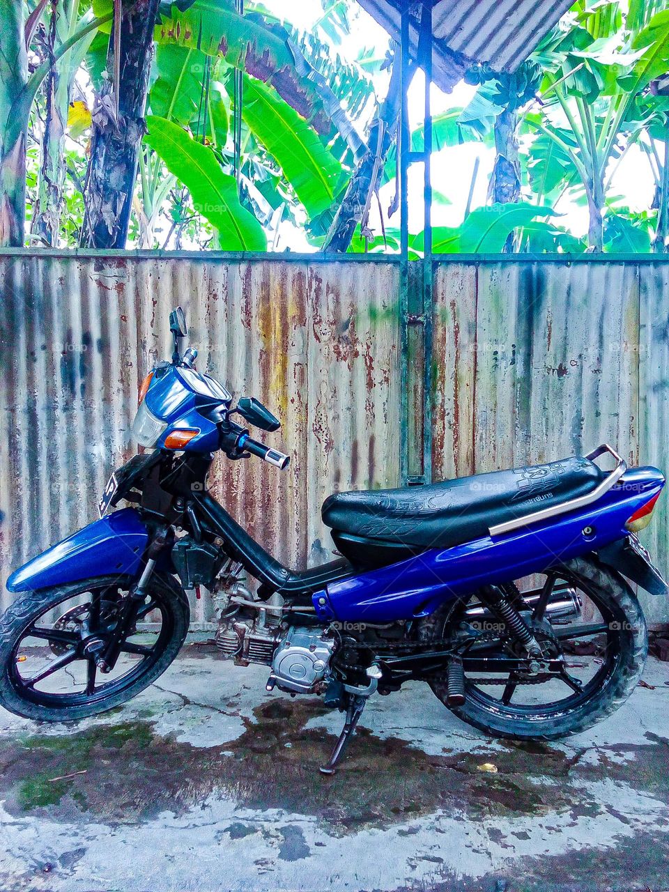 sports motorbike belonging to the prince of love in the city of Tegal