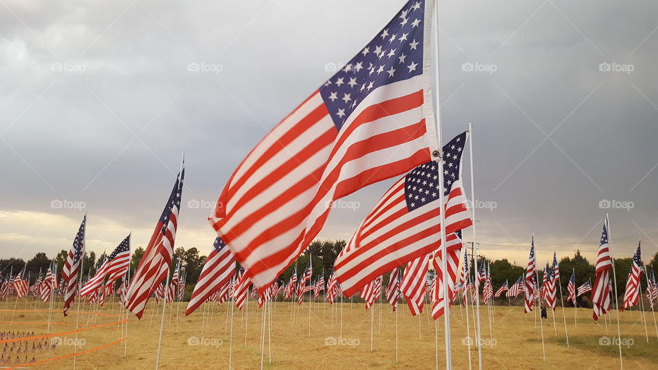 9/11 flag display