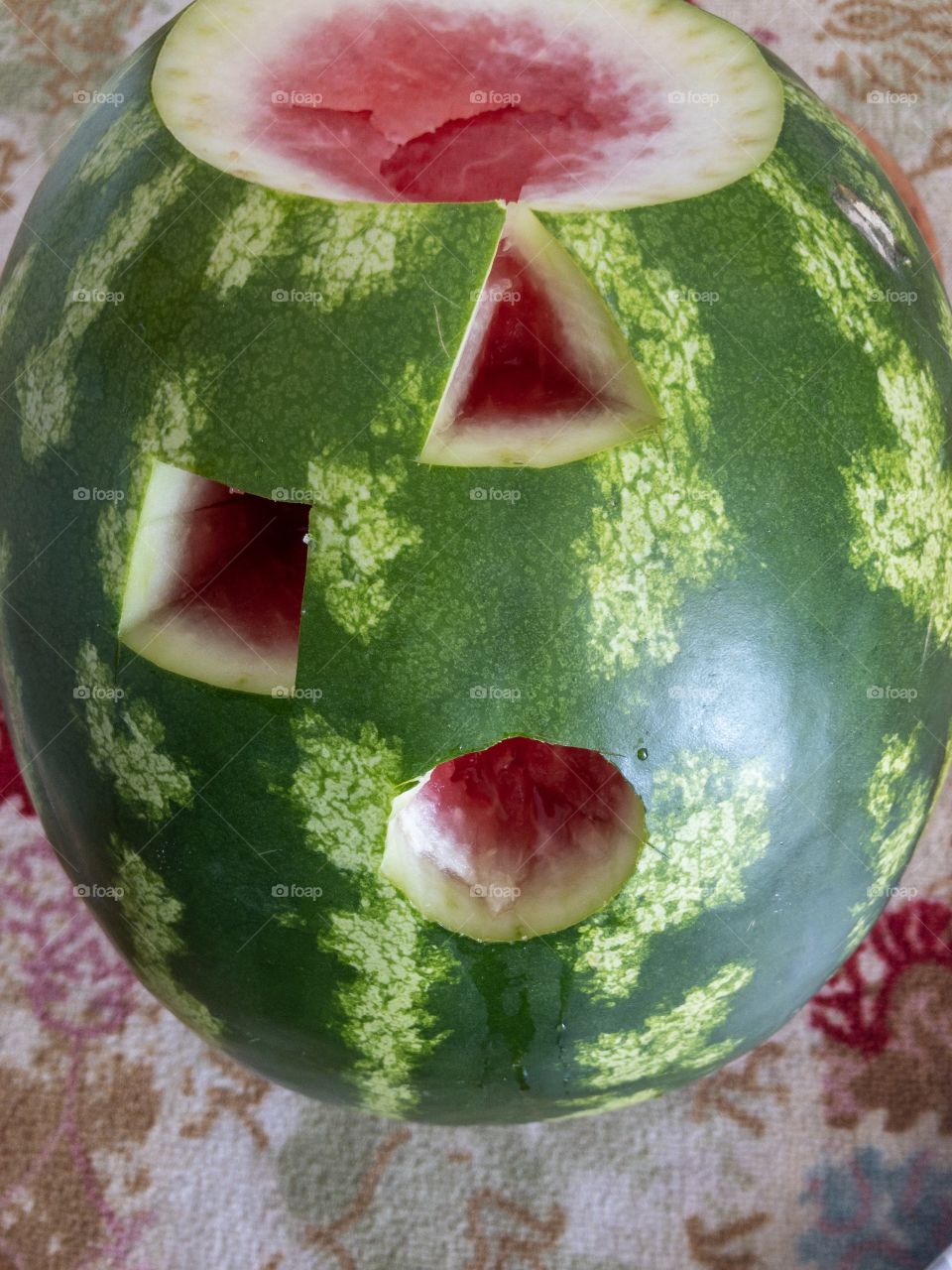 shapes on watermelon