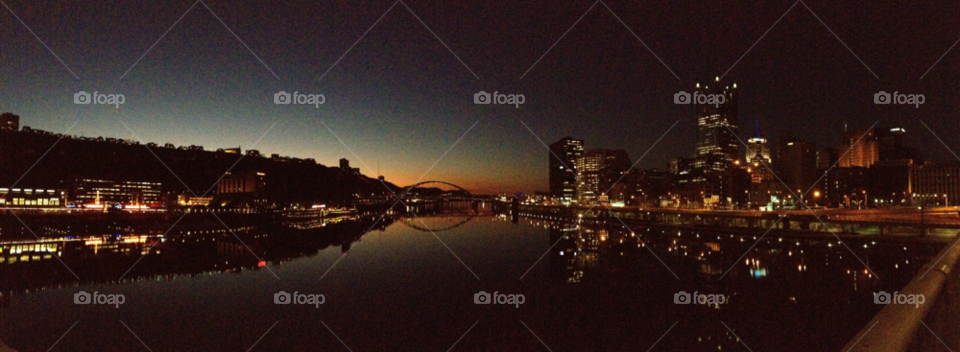 pittsburgh pa city sunset river by jessica_leigh