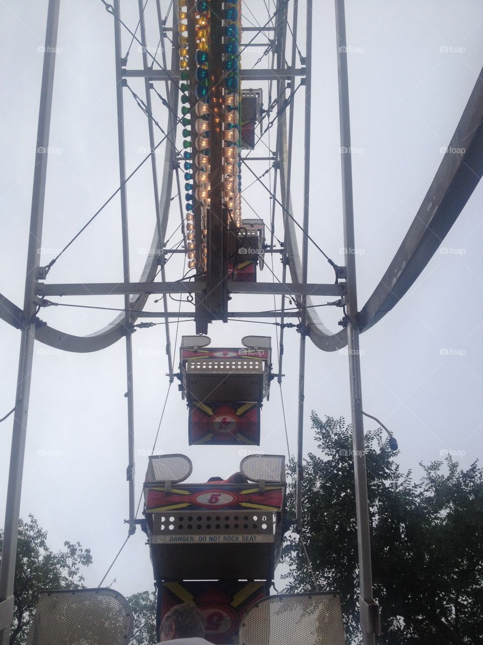 Ferris wheel ride. Ferris wheel ride
