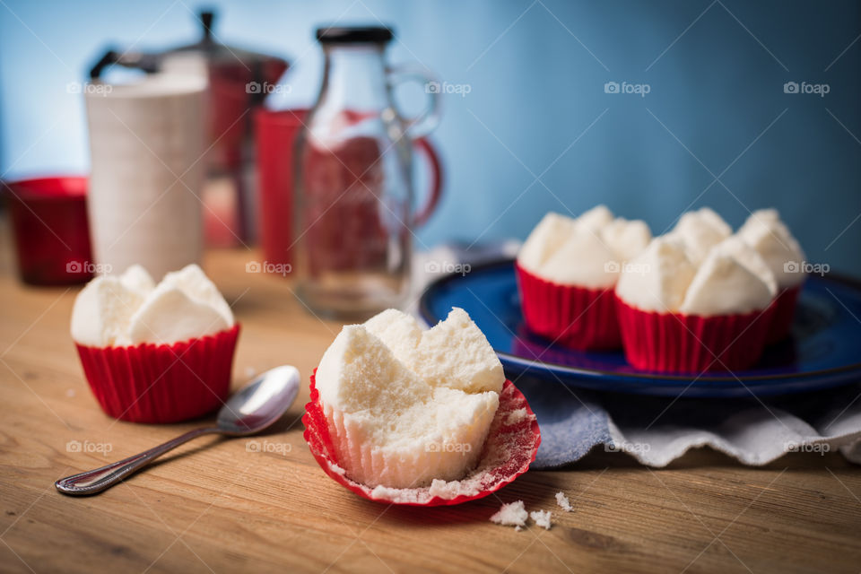 Thai traditional dessert:PuiFai (cotton wool cupcake)