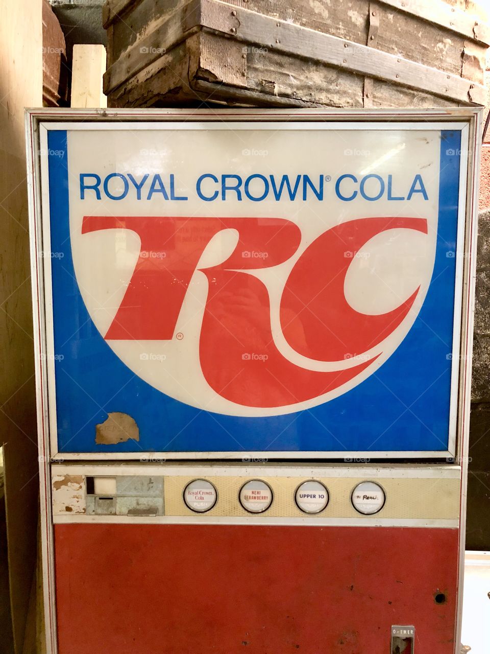 Antique RC Cola machine