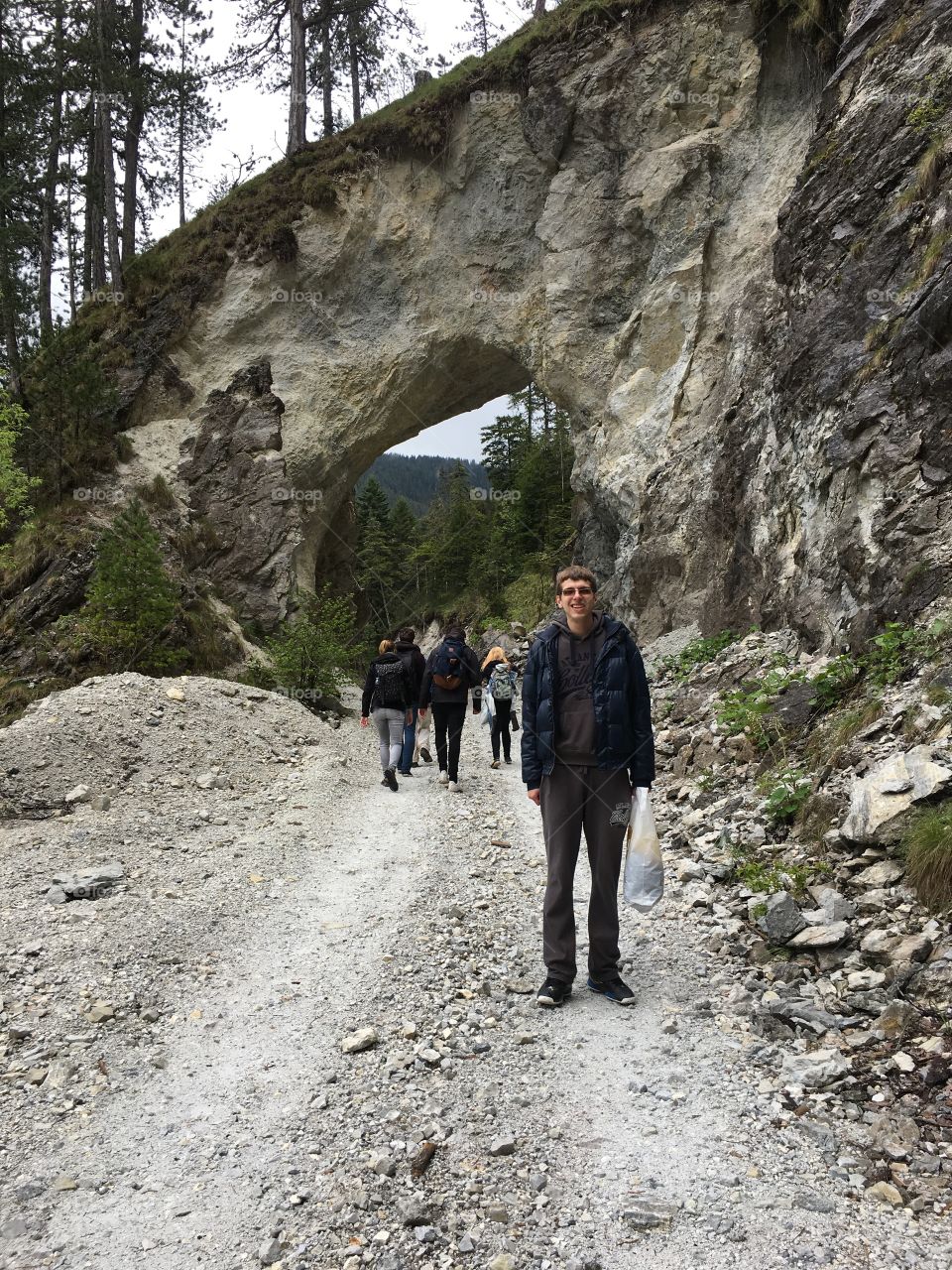 Me near a in a Naturally created tunnel in Rhodopes 