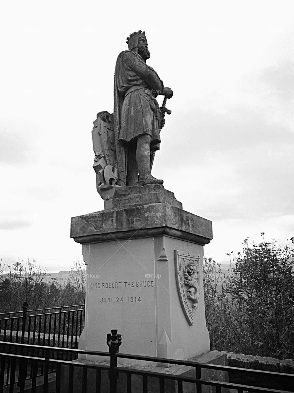 Robert the Bruce statue at Stirling Castle, Scotland