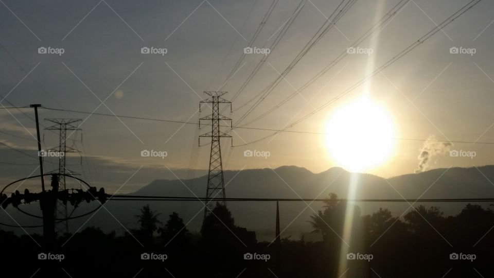 sunrise at my village