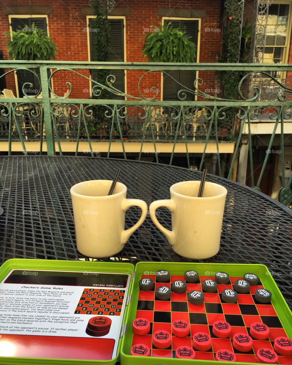 A friendly game of checkers