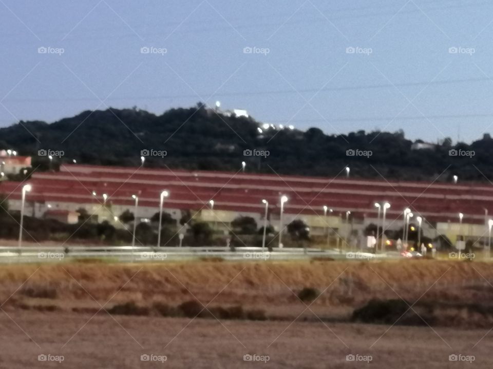 Mountain night arrives