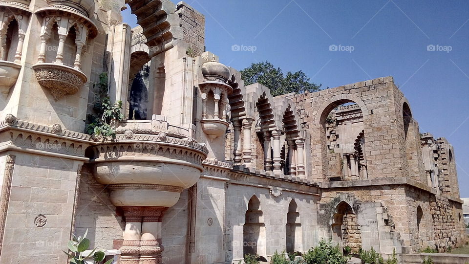 hawa mahal or wind palace windows side view