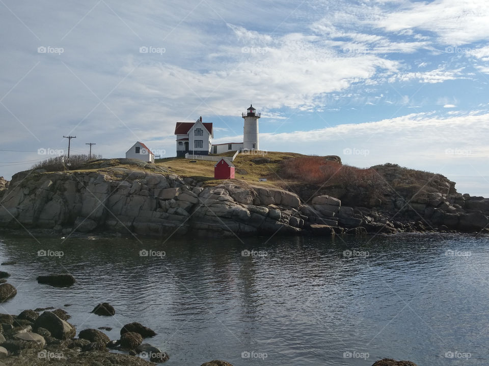 Nubble Lighthouse on the Hill 1