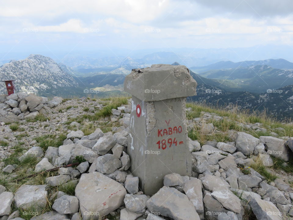 Mountain Orjen Montenegro mountain top landmark