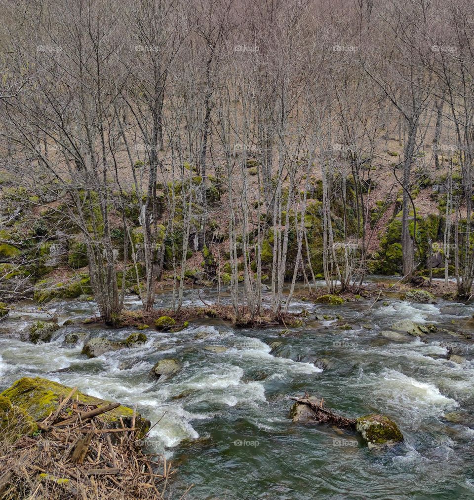 River landscape like painted