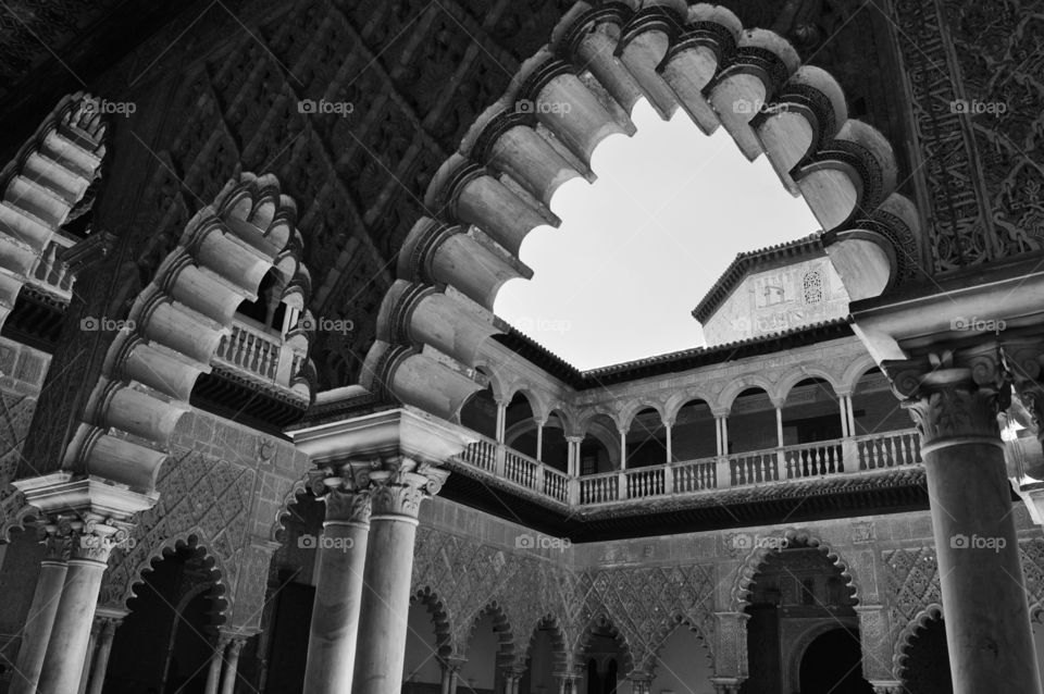 Patio de las doncellas. Patio de las doncellas, Alcázar de Sevilla, Spain