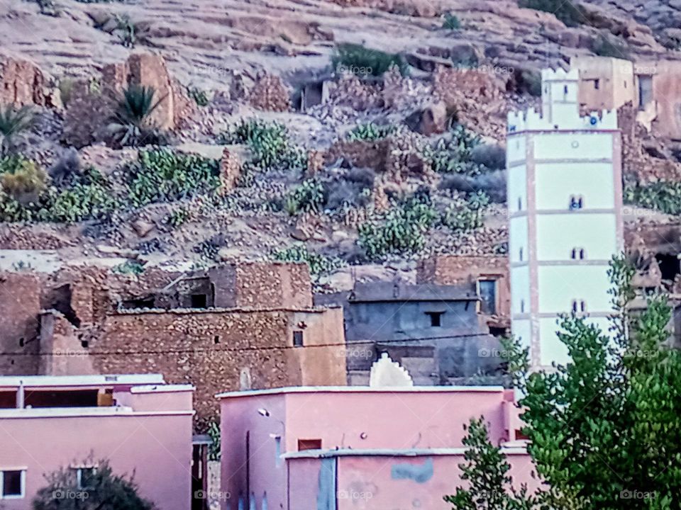 beautiful village in tafrout of morroco