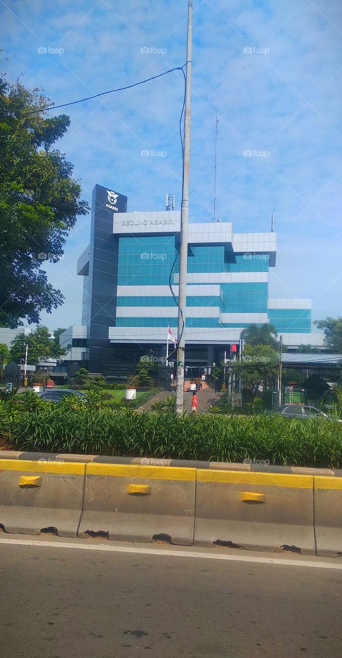 The atmosphere of the city of Jakarta, Indonesia.