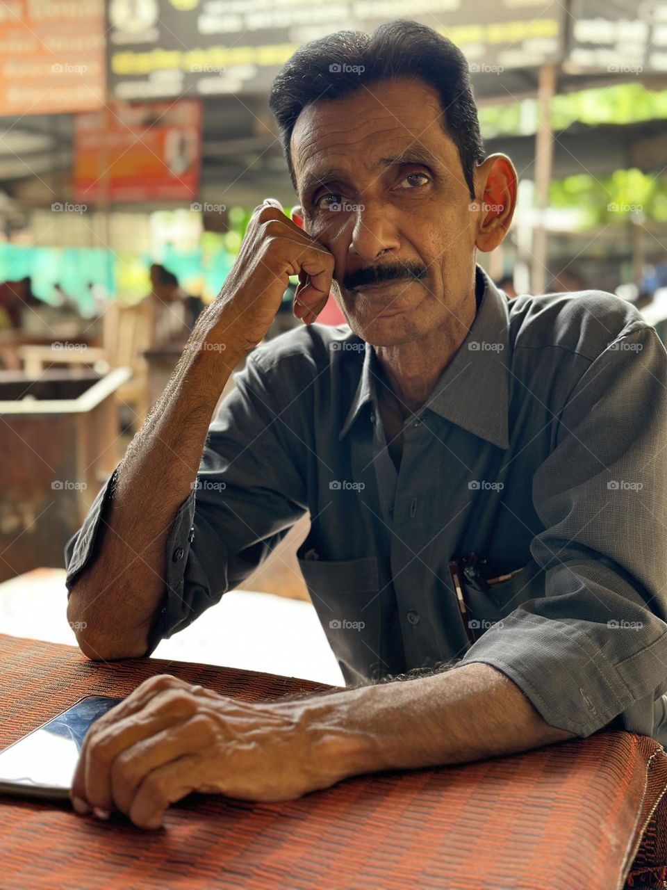 Man with brown skintone