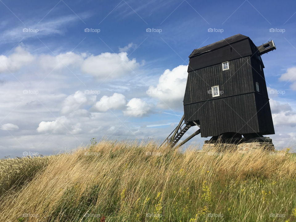 Old windmill in Skåne, Sweden.