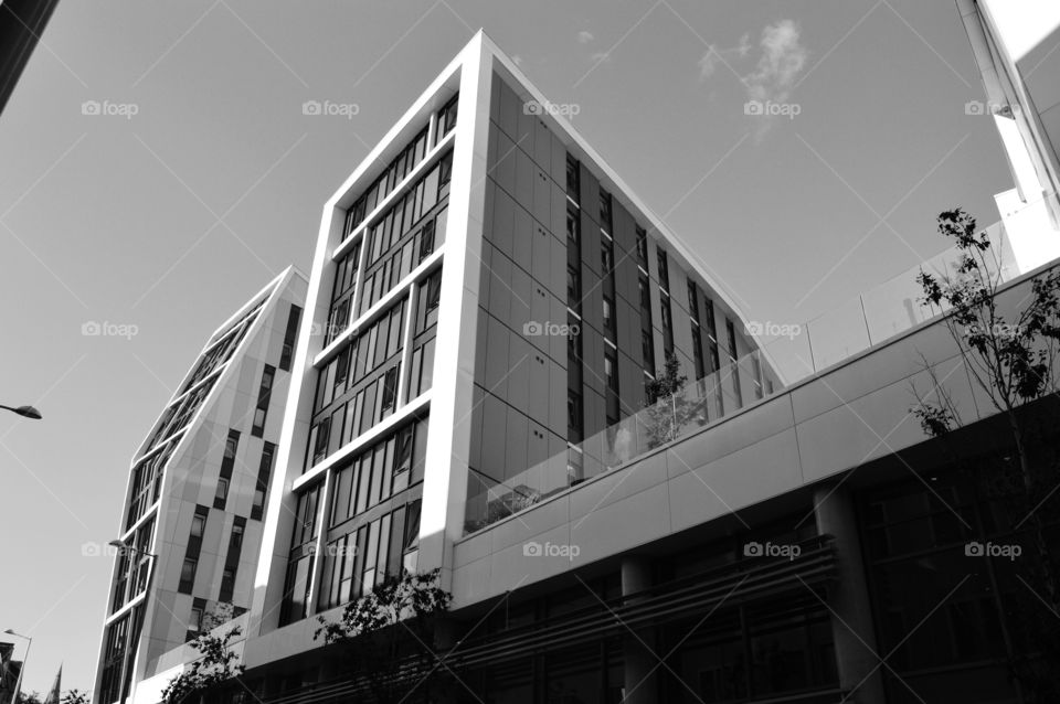 black & white architecture. modern architecture in England