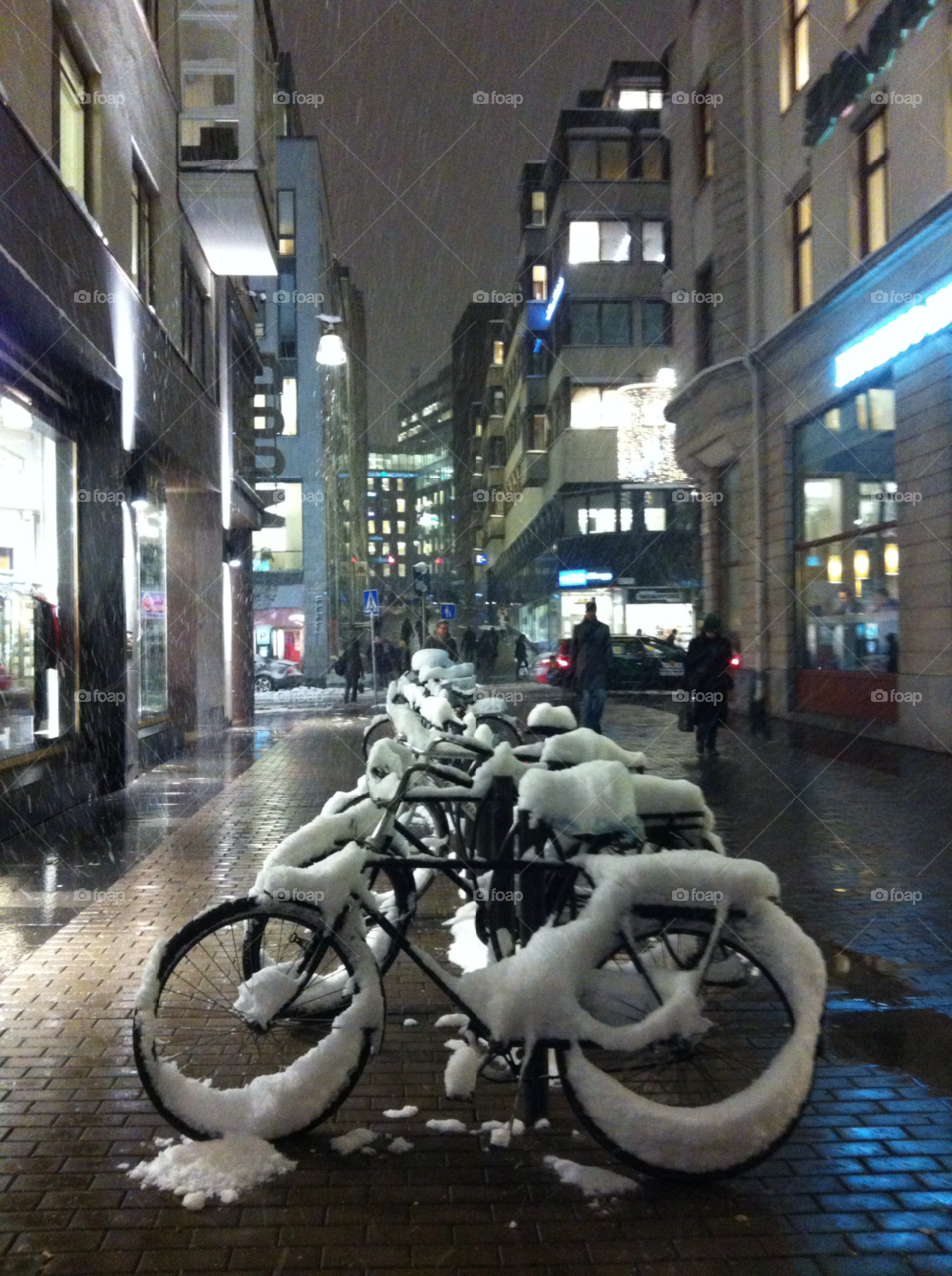 stockholm snow city dark by tild
