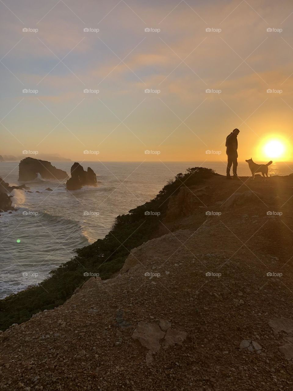 Seascape at Sunset 