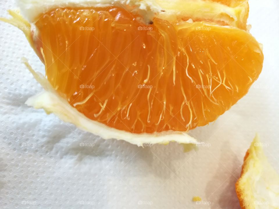 eine Geschälte Orange