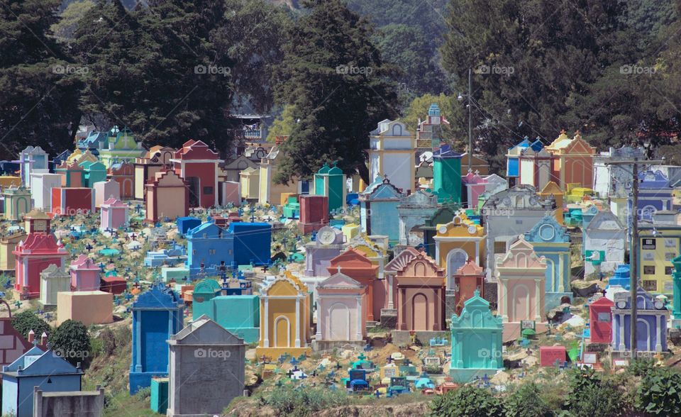 Colorful Cemetery in Chichicastenango