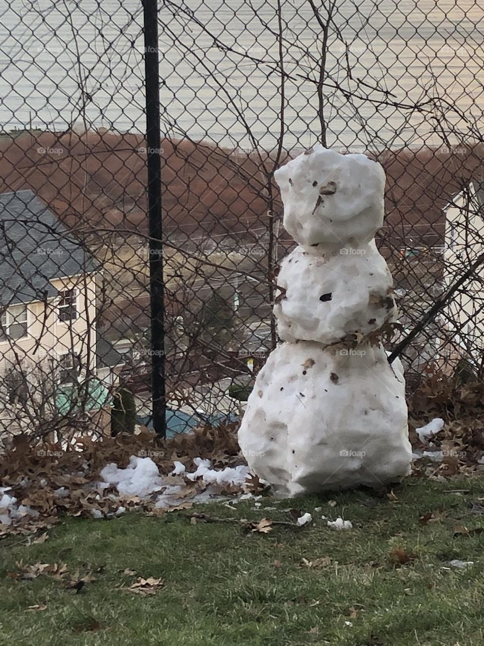 Melting snowman