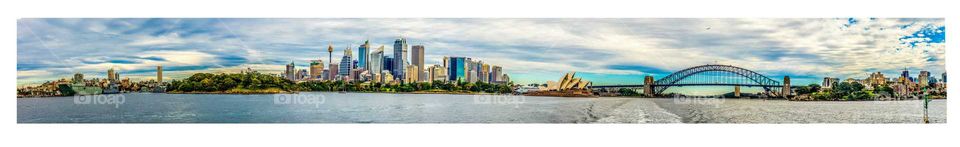 Panoramic view of Sydney