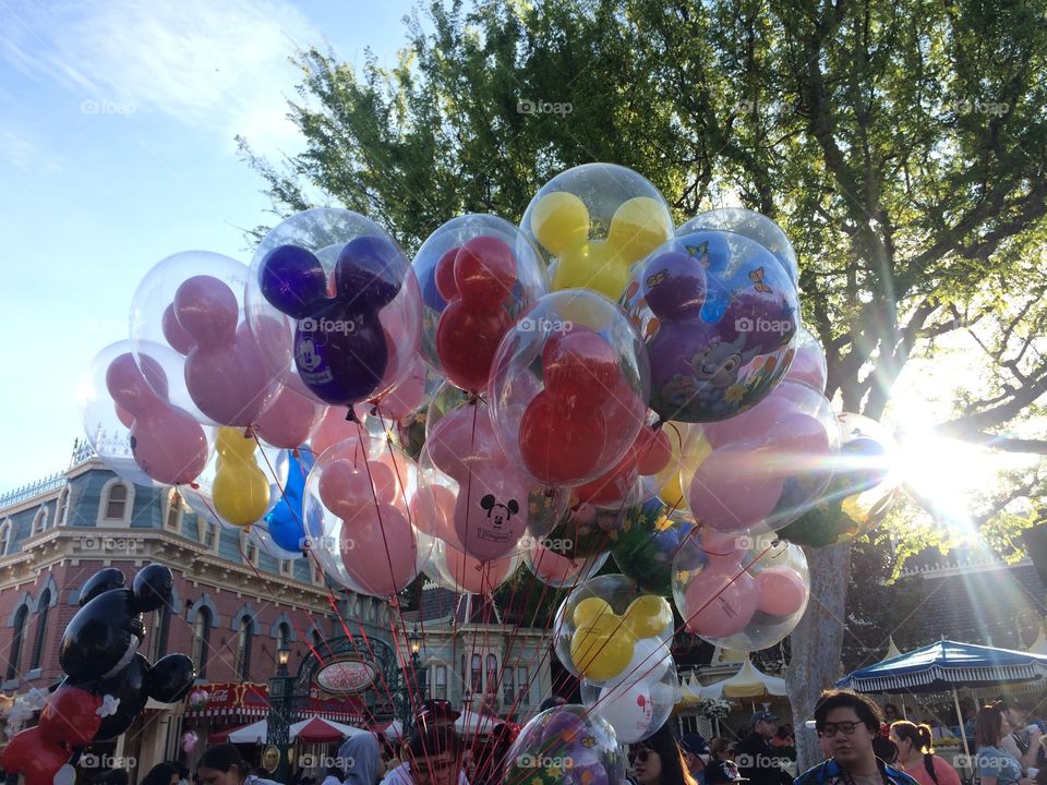 Balloons at Disneyland