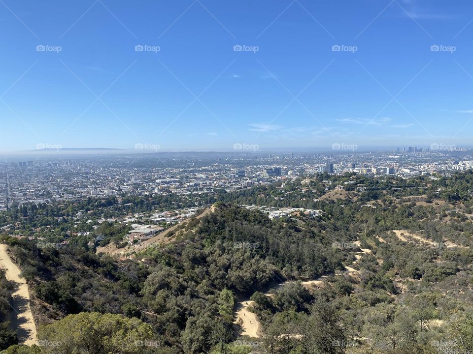 Aerial view of Los Angeles 