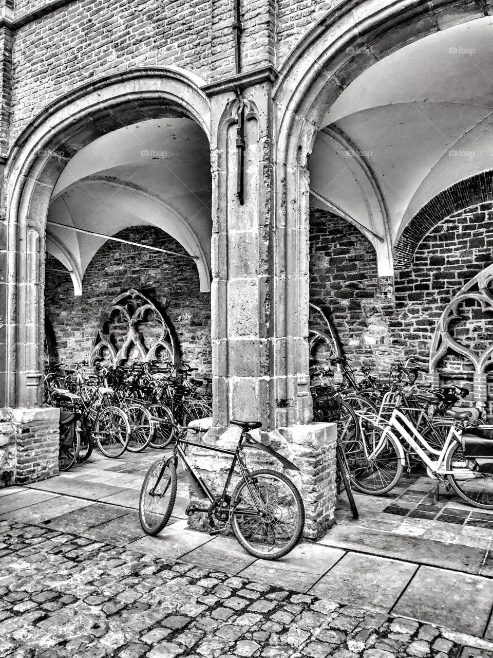 Medieval bicycle parking ... Contradiction in term