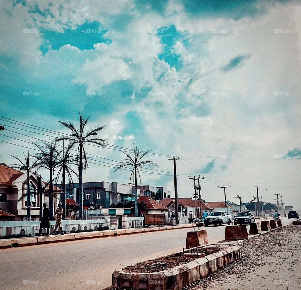 Zaria’s road on a bright day