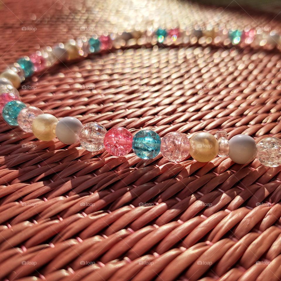 beautiful beads and shadow