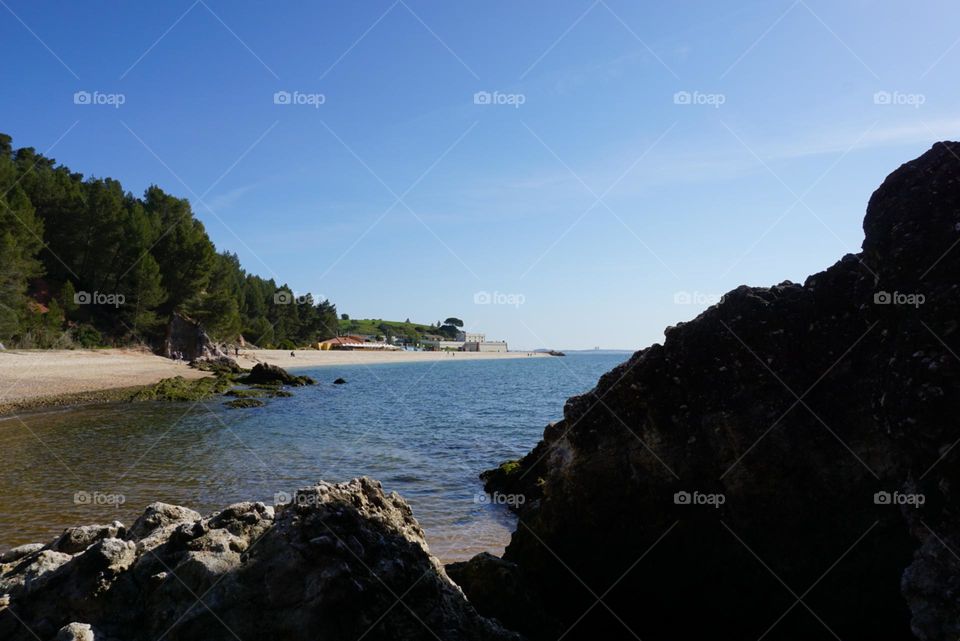 beautiful beach of Setubal Portugal