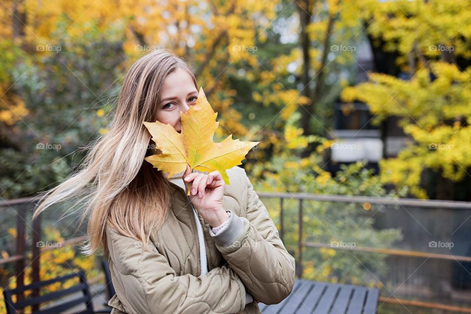 Blonde hair woman 