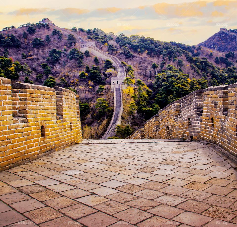 The Great Wall At Sunset